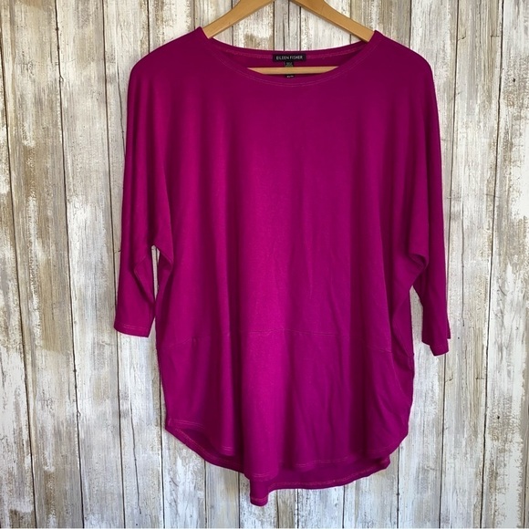 Eileen Fisher Tops - Eileen Fisher Magenta Blouse